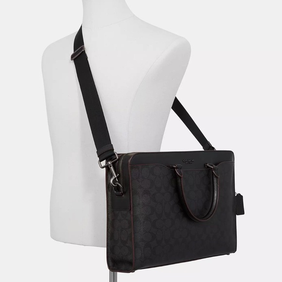 Coach | Beckett Structured Brief In Signature Canvas - Picture 1 of 3